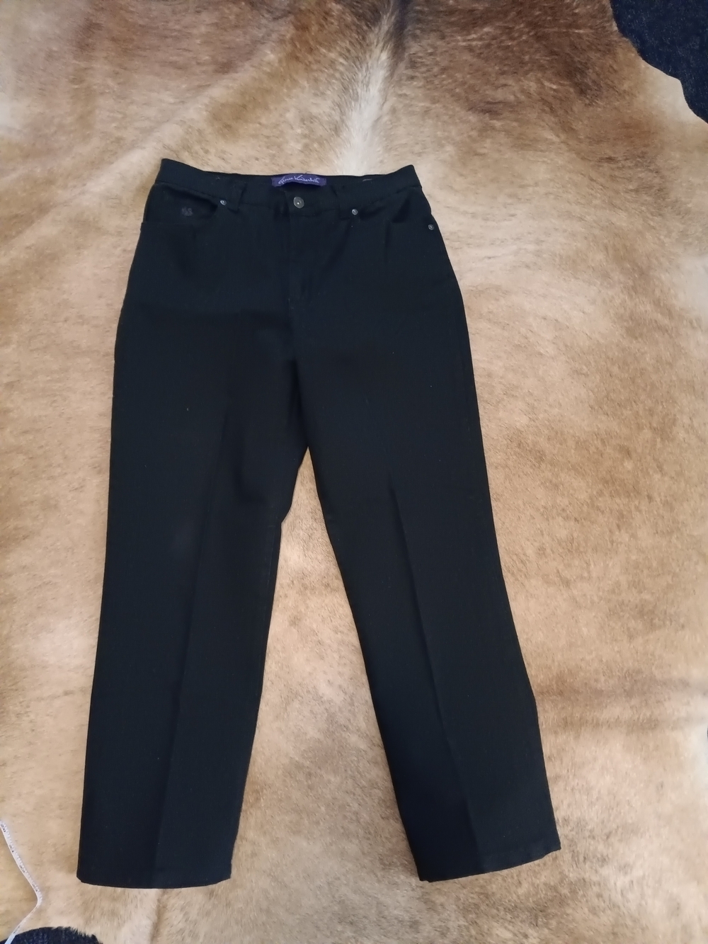 Gloria Vanderbilt Straight Leg Jeans - Black